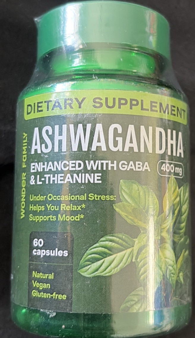 Ashwagandha Complex 400mg with GABA, L-Theanine & B6 – 400mg Ash… Fas