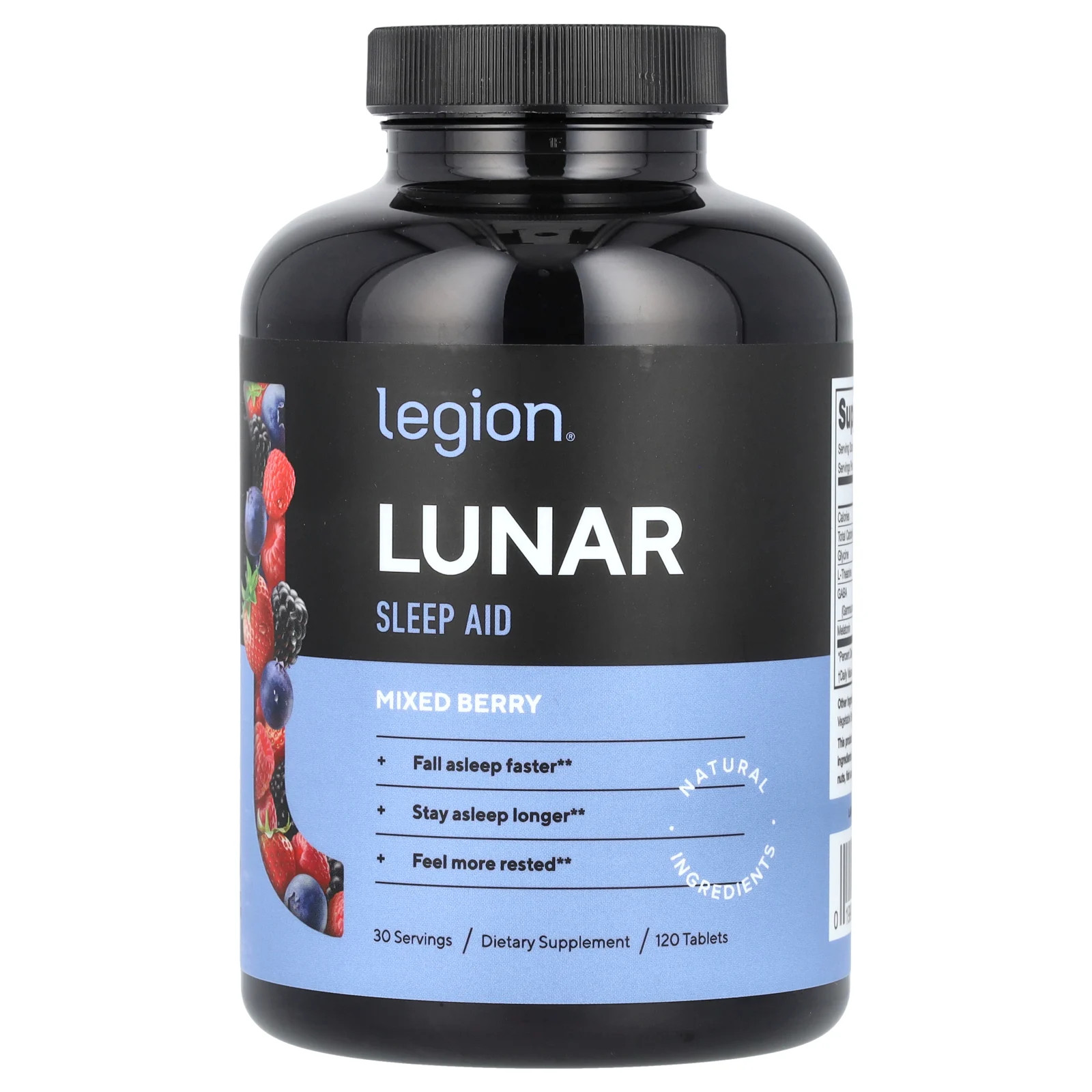 Lunar, Sleep Aid, Mixed Berry, 120 Tablets