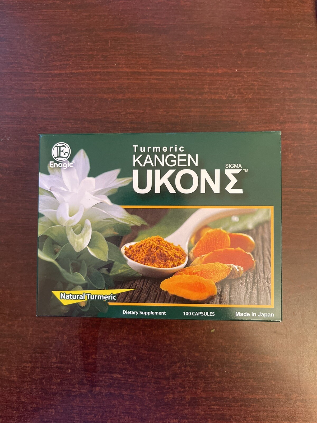 Authentic Kangen Ukon Turmeric by ENAGIC 100% Organic Capsules (Exp 2028)