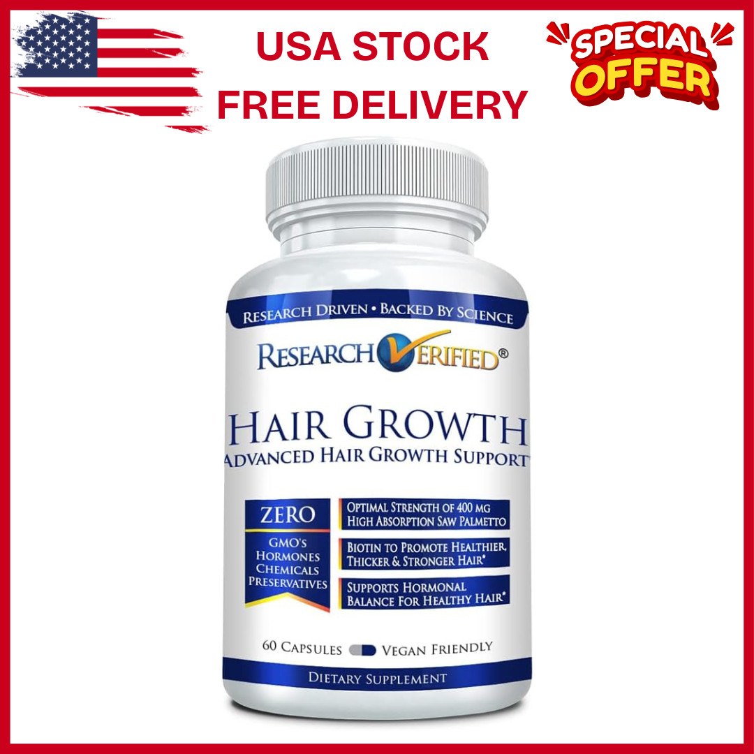 Research Verified Hair Growth Support – with Biotin DHT Blockers & Vitamins -…