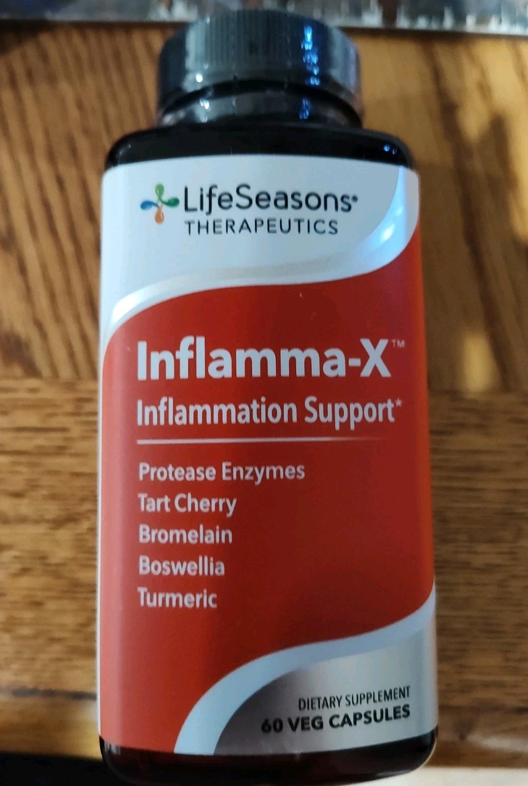 Lot Of 2 LifeSeasons INFLAMMA-X. Inflammation Support 60ct, Exp 3/28 FREE Ship!