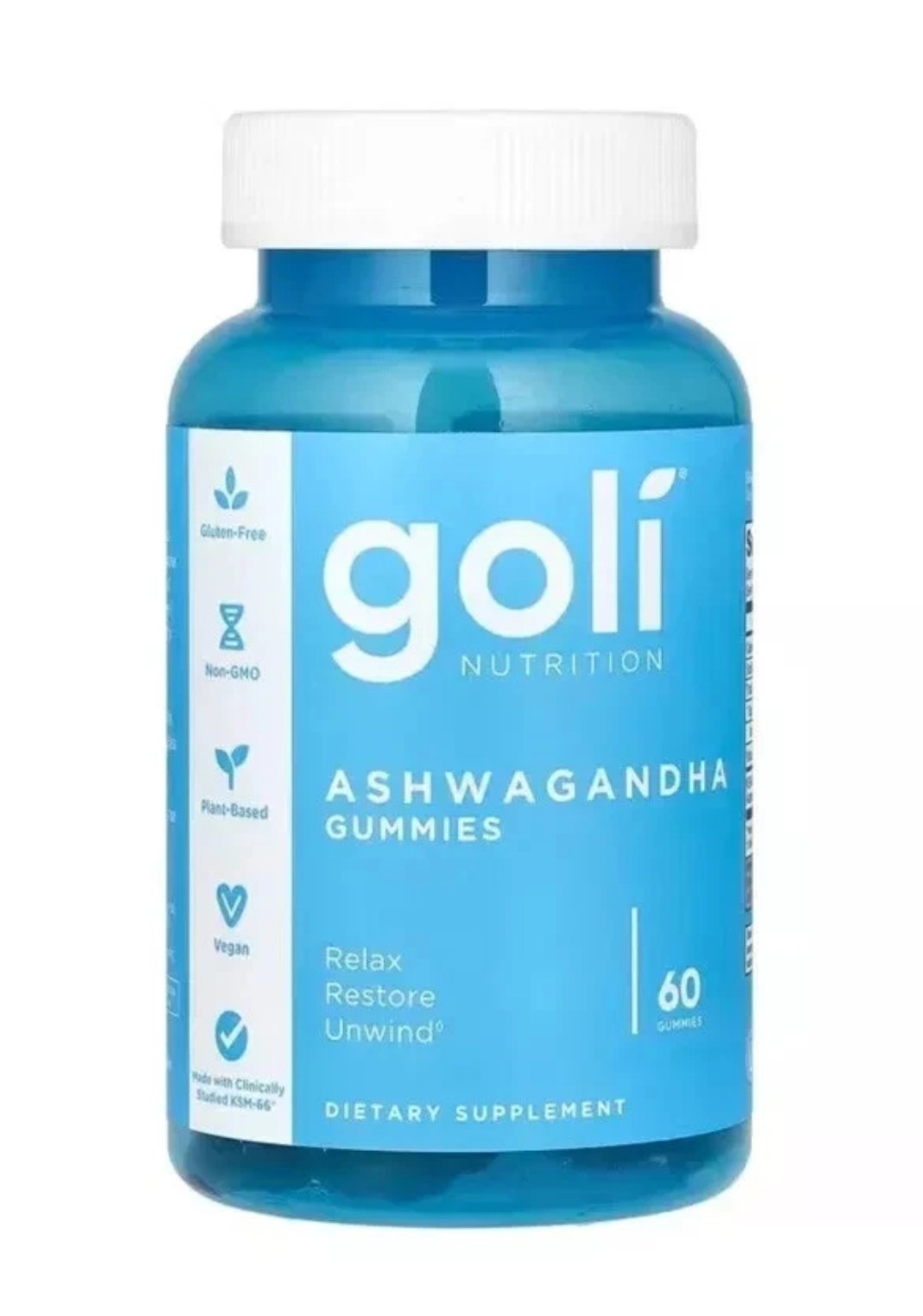 Goli Nutrition- Ashwagandha Mixed Berry Gummies – 60 Count |EXP 12/26|