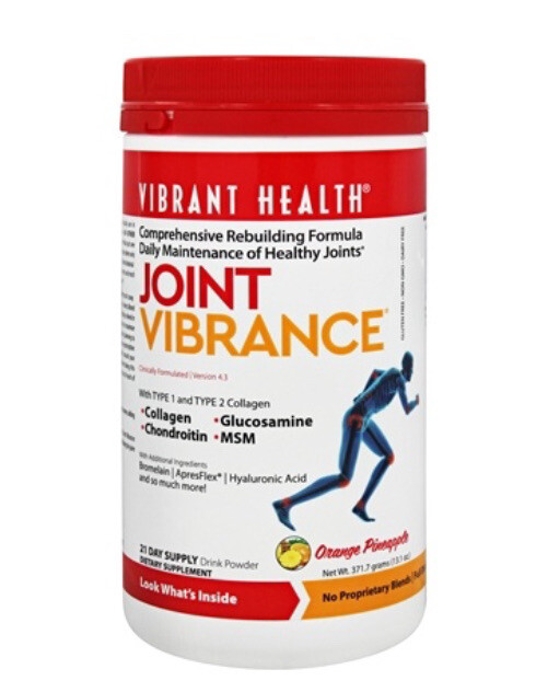 Vibrant Health Joint Vibrance 10,600 mg Collagen Orange Pineapple 13.7 oz FRESH