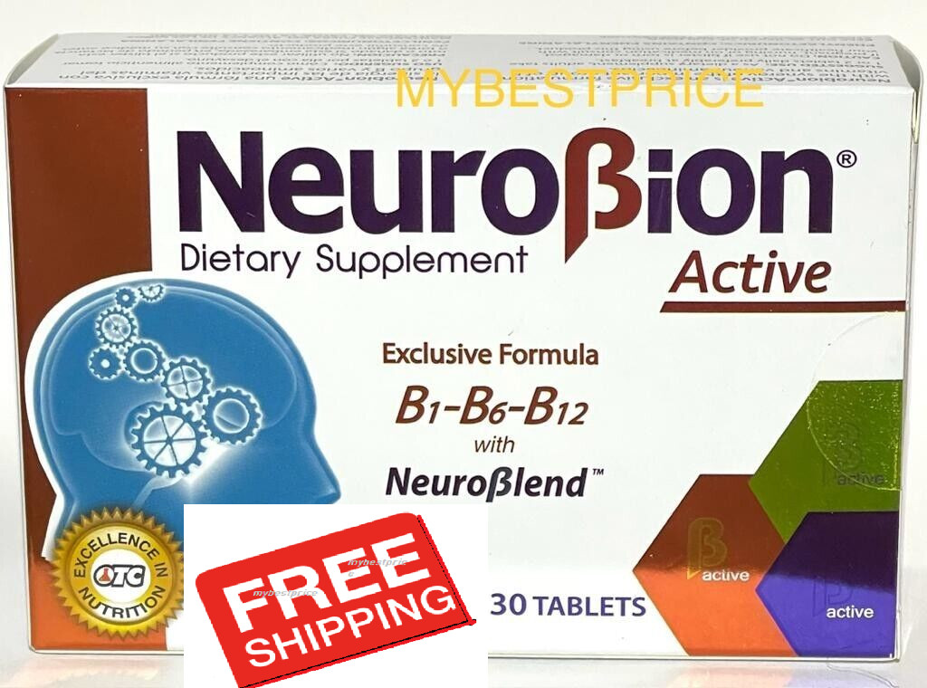 NEUROBION  Active Vitamin B1+B6+B12 w/ Neuroblend 30 Tablets Neurotropic Vitamin