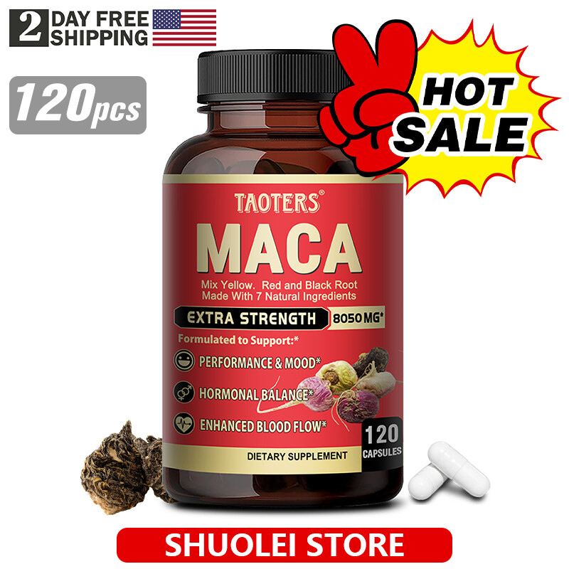 Maca Blend – Testosteron Booster Supplement-Extra Strength 8050 mg 120 Capsules