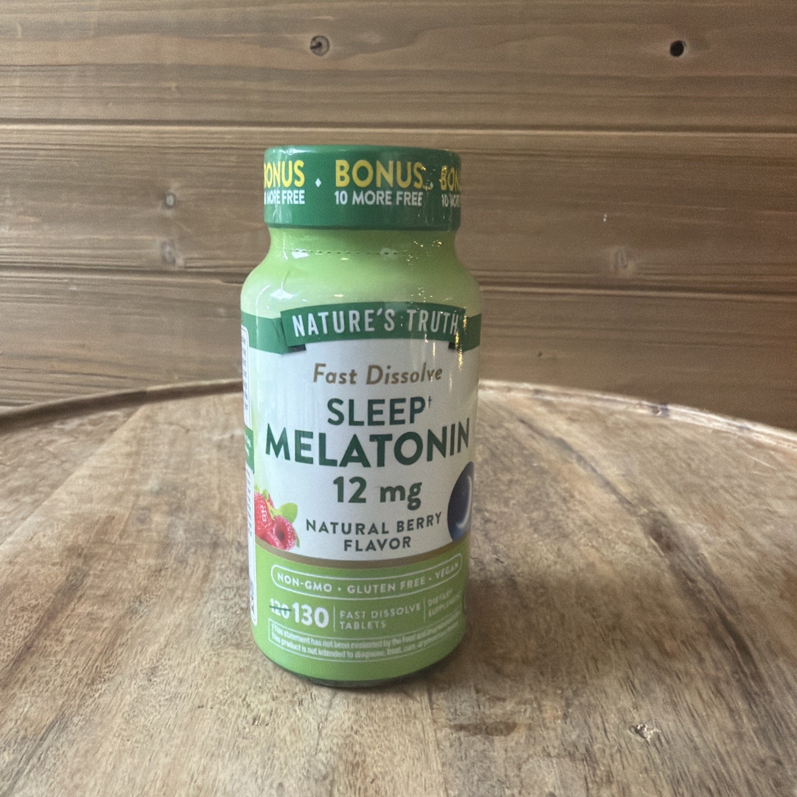 Nature’s Truth Melatonin 12mg – 130 Fast Dissolve Tablets – Exp 4/27