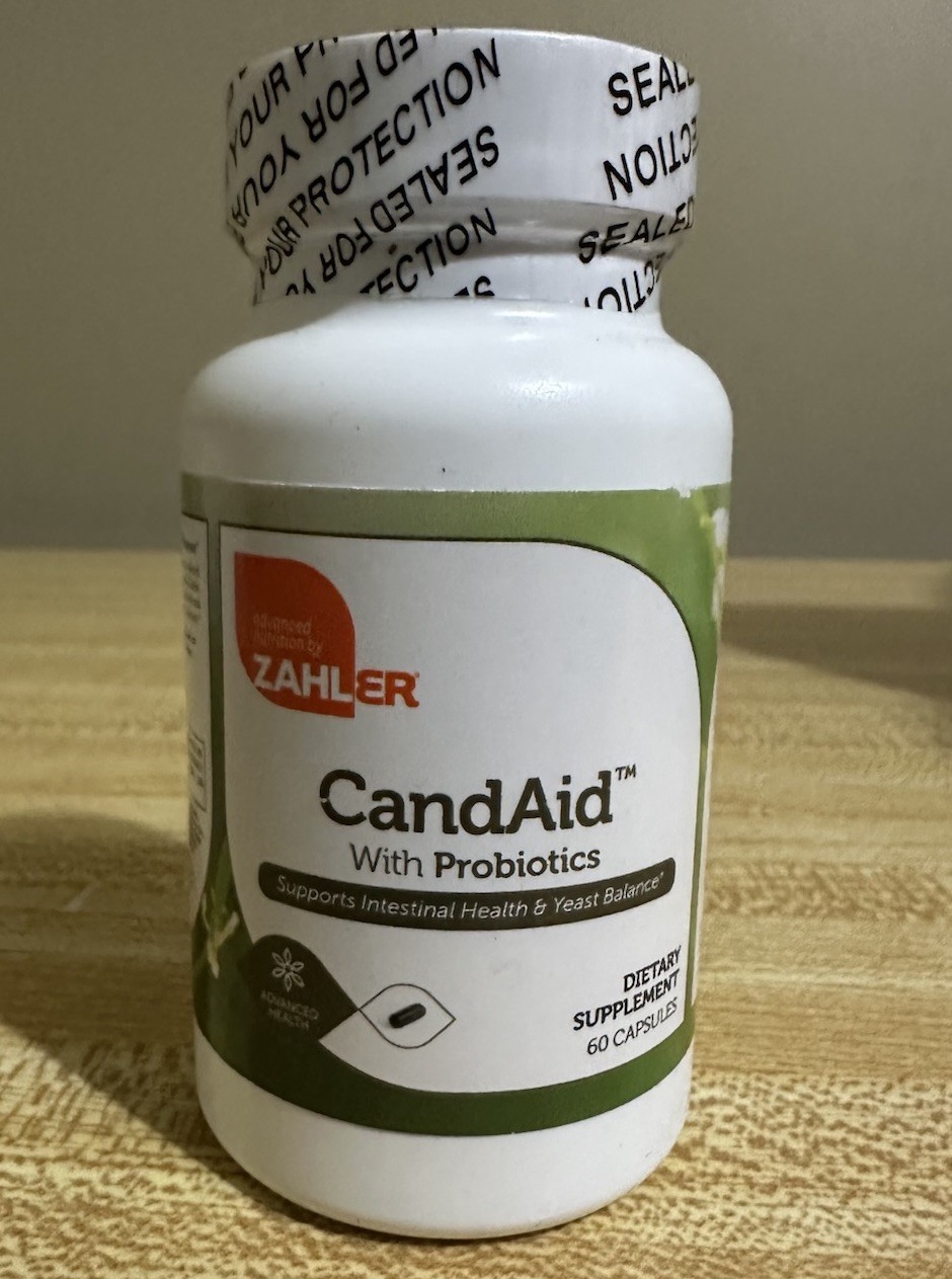Zahler CandAid Cleanse Digestive Health With Probiotics, 60 Capsules Exp 05/2028