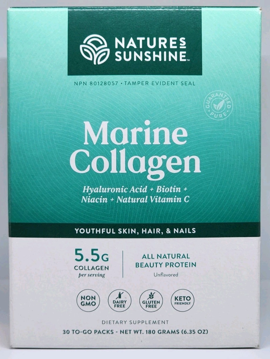 Nature’s Sunshine Marine Collagen 30 TO-GO Packs New in Box Exp. 09/2026