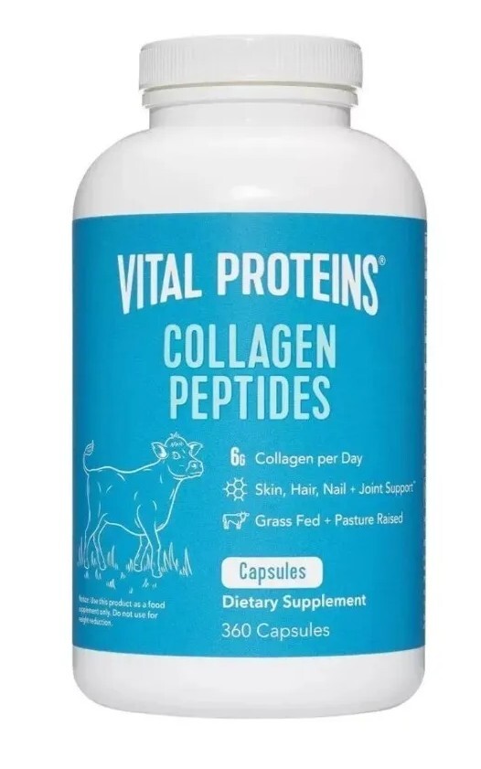 Vital Proteins Collagen Peptides Dietary Supplement 360 Capsules Exp 1/9/2026