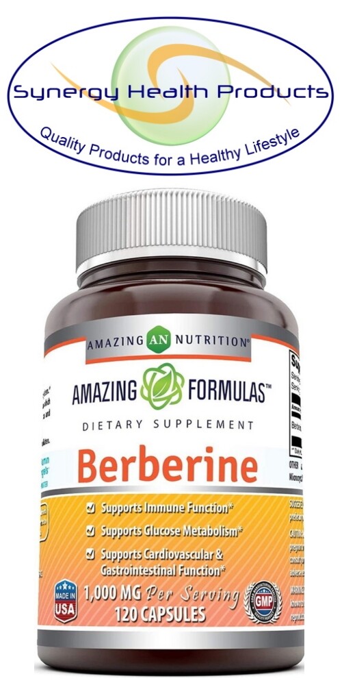 Amazing Formulas Berberine 1000 mg 120 Capsules – OUT-OF-STOCK