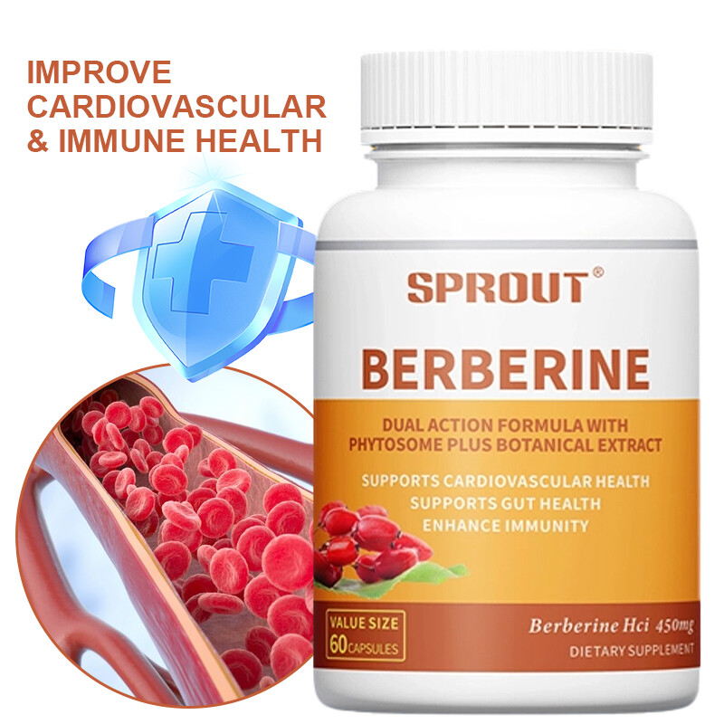 BERBERINE WITH PHYTOSOME PLUS BOTANICAL EXTRACT SUPPORTS CARDIOVASCULAR HEALTH