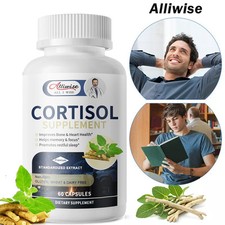 Cortisol Supplement Ashwagandha L-theanine Relieve Stress w/Magnesium, Rhodiola