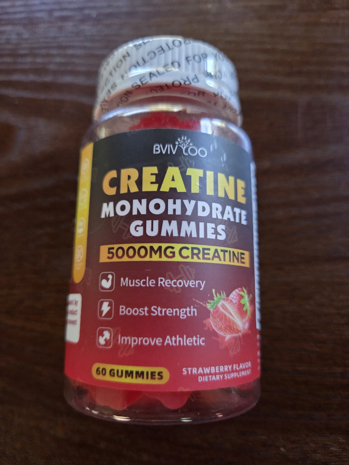 Creatine Monohydrate Gummies 5000mg Exp 11/2026