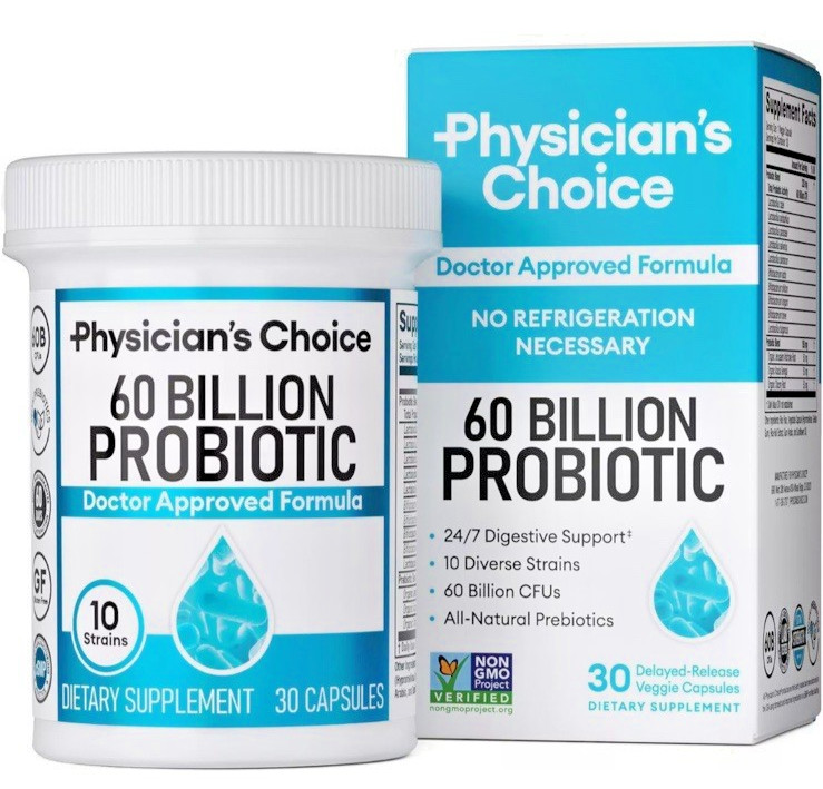 Physicians Choice 60 Billion Probiotic with Prebiotic Capsules 30 Capsules 01/27