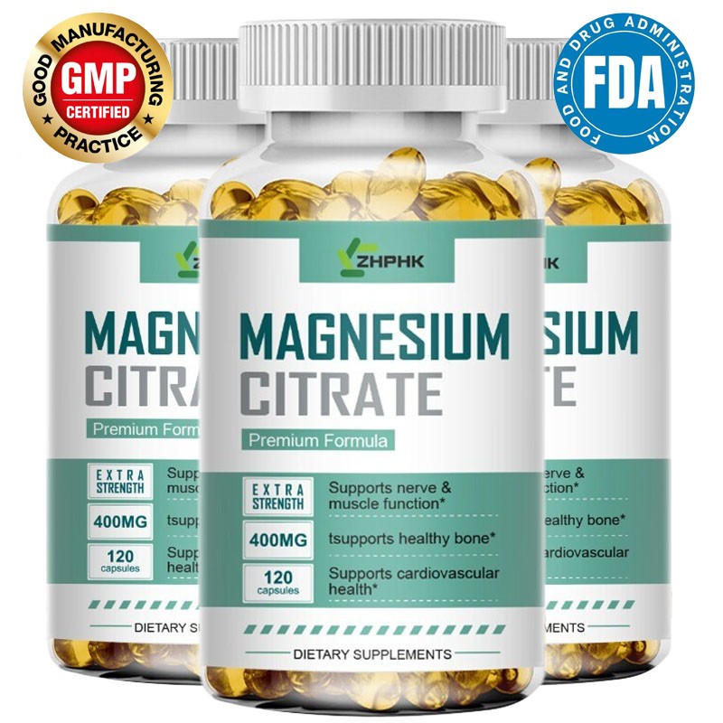 Magnesium citrate capsules help improve digestion support cardiovascular health