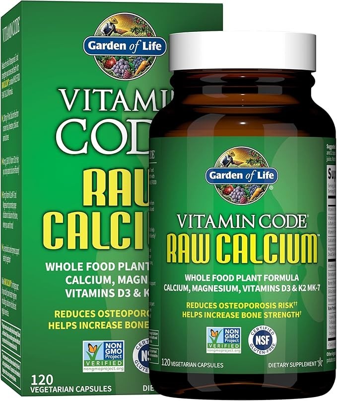 Garden of Life Vitamin Code Whole Food Raw Calcium 120 Veg Capsules EXP 06/2026
