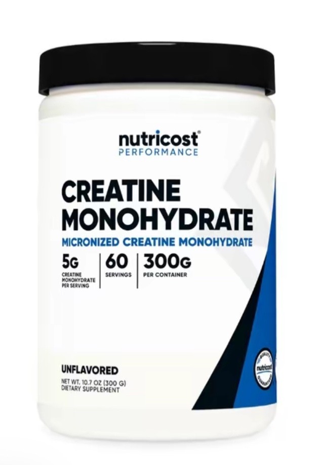 Nutricost Creatine Monohydrate 300 G Powder 60servings (gluten-free, non gmo)