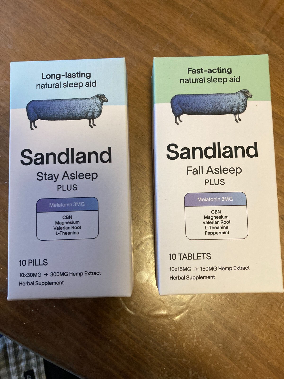 x2 pack Sandland sleep aid CBN Melatonin supplement sleeping pill Extra Strength