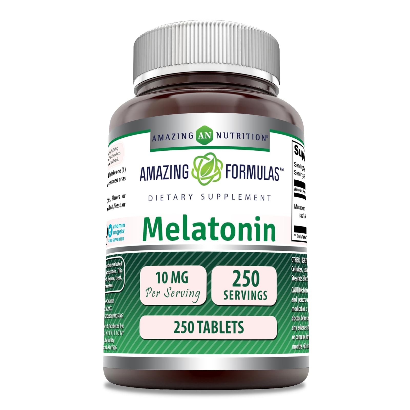 250 Count Melatonin 10mg Non GMO Gluten Free Sleep Aid Supplement Tablets