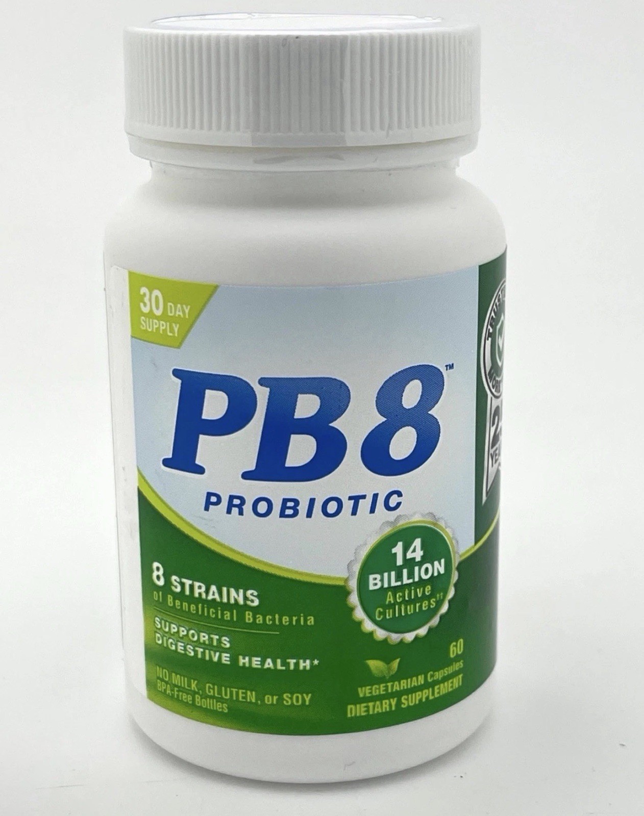 PB 8 ProBiotic Acidophilus Vegetarian, 60 Cap 30 Day Supply