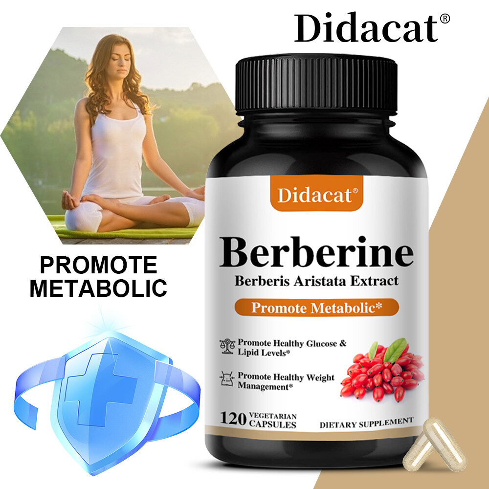 Berberine Supports Cholesterol Heart Brain And Digestive Function Healthy 30-120