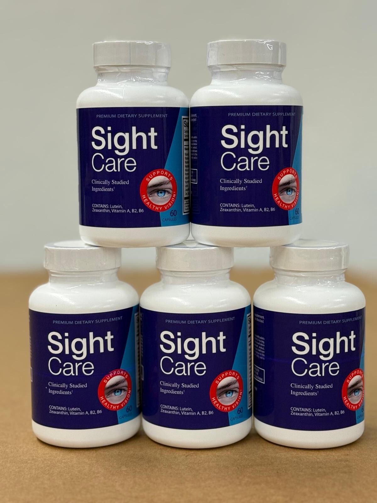 (5 Pack) New Sight Care- Eye Support- 300 Capsules Revolutionary Vision healthy