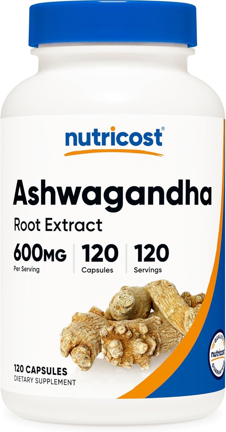 Nutricost Ashwagandha Herbal Supplement 600mg, 120 Capsules – Vegetarian,…