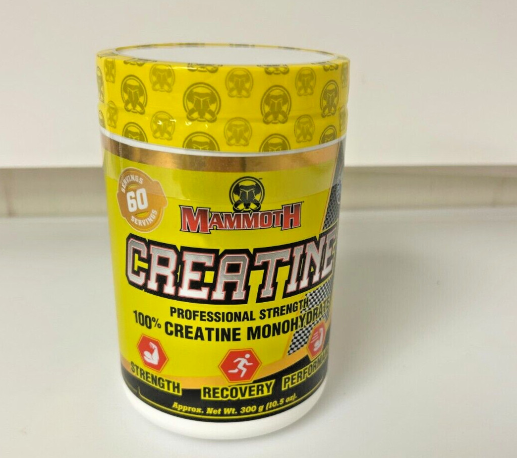 Mammoth 100% Creatine Monohydrate  300gr  Strength, Recovery and Performance