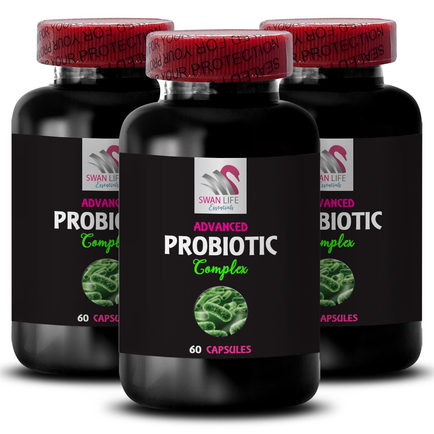 Active probiotics – ADVANCED PROBIOTIC COMPLEX – Pure blend 3 Bottles 180 Caps