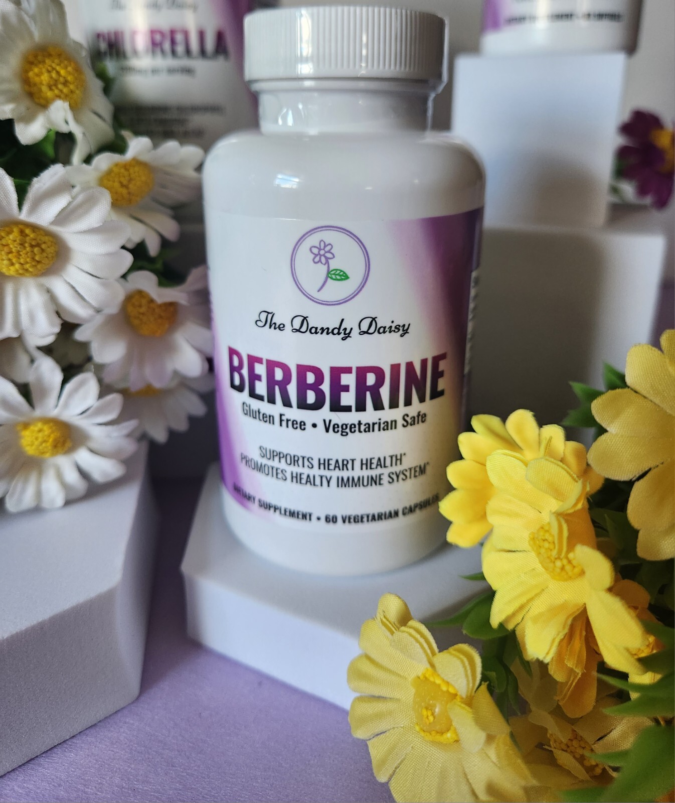 The Dandy Daisy Berberine HCL 500 Mg Veggie Capsules Gluten-Free