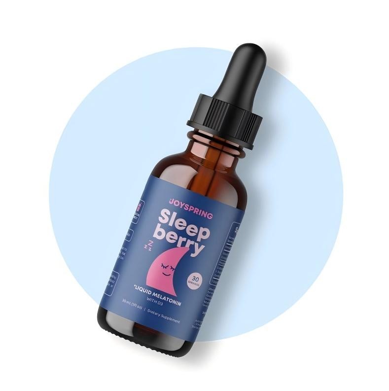 Nighttime Sleep Aid Liquid Drops Delicious Berry Flavor, 1 Fl Oz