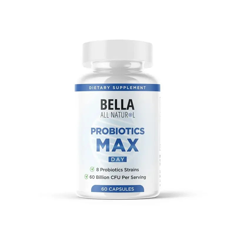 NEW Bella All Natural Probiotics MAX for Healthy Living- 60 Capsules