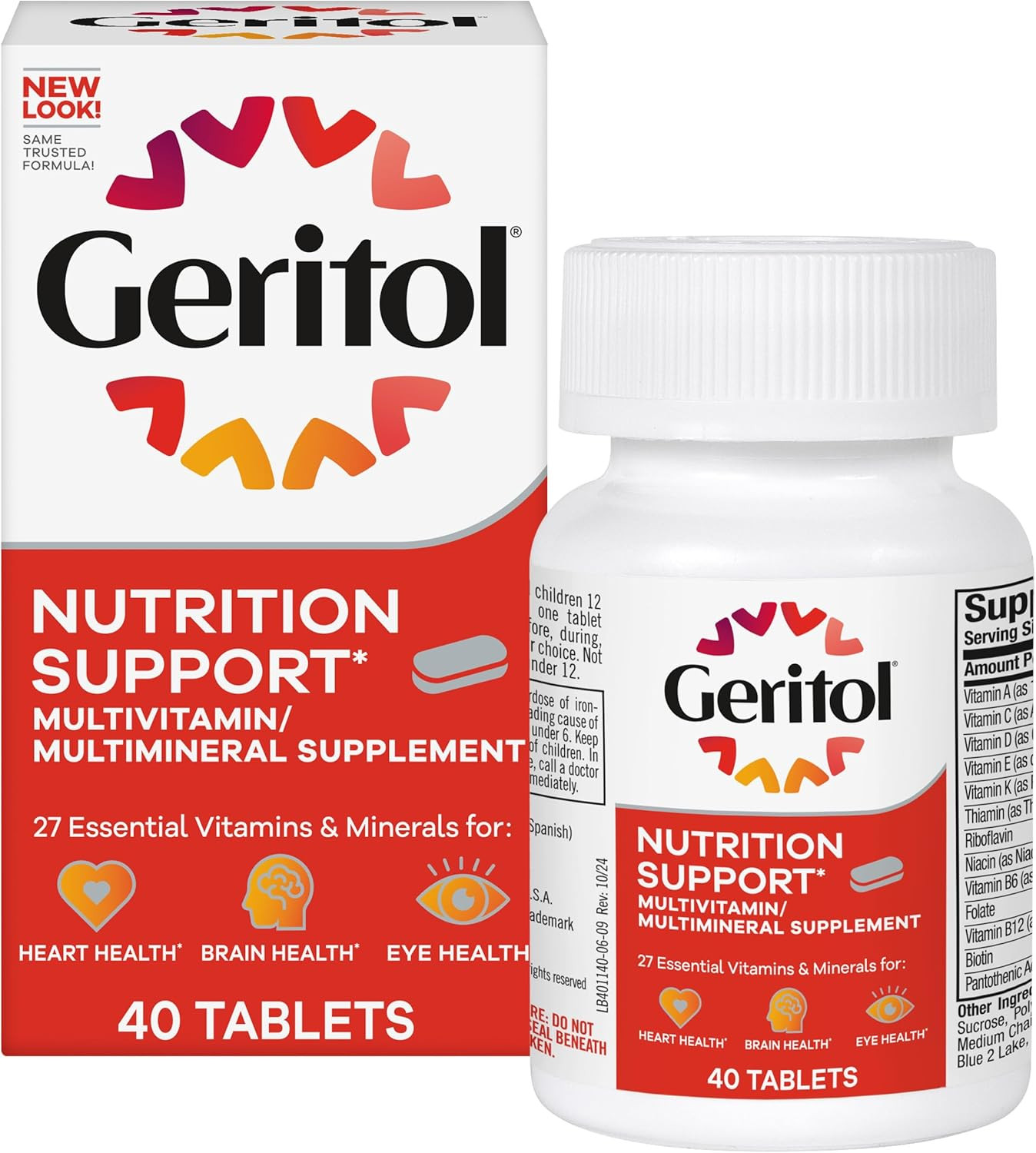 Geritol, Multivitamin Supplement, Contains B-Vitamins, Antioxidants,…