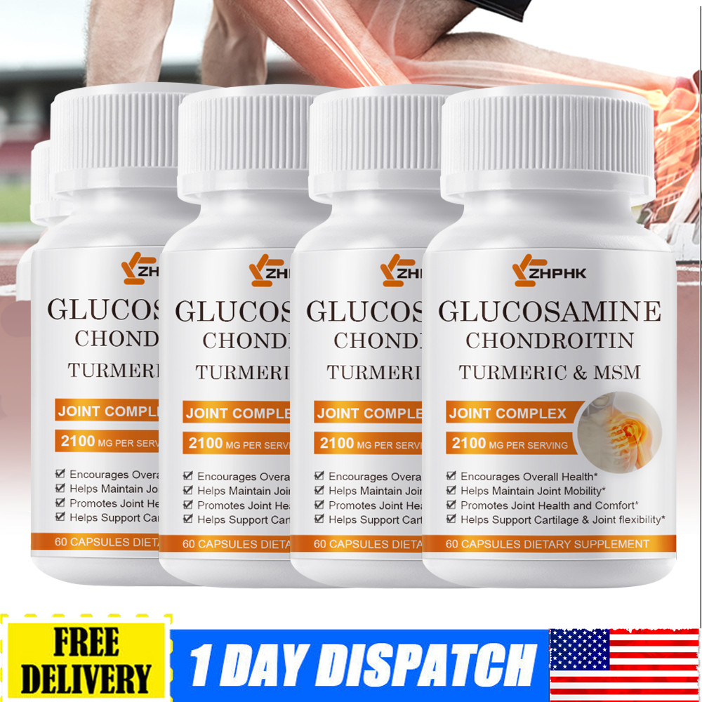 Glucosamine Chondroitin MSM With Turmeric Triple Strength Joint Support 2100MG