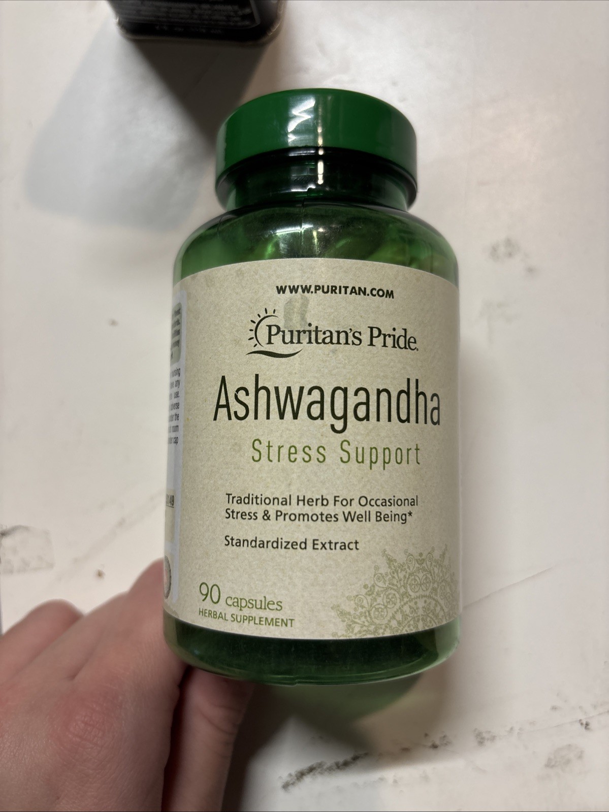 Puritan’s Pride Ashwagandha Root Extract 750 mg Ayurvedic Stress Support-90