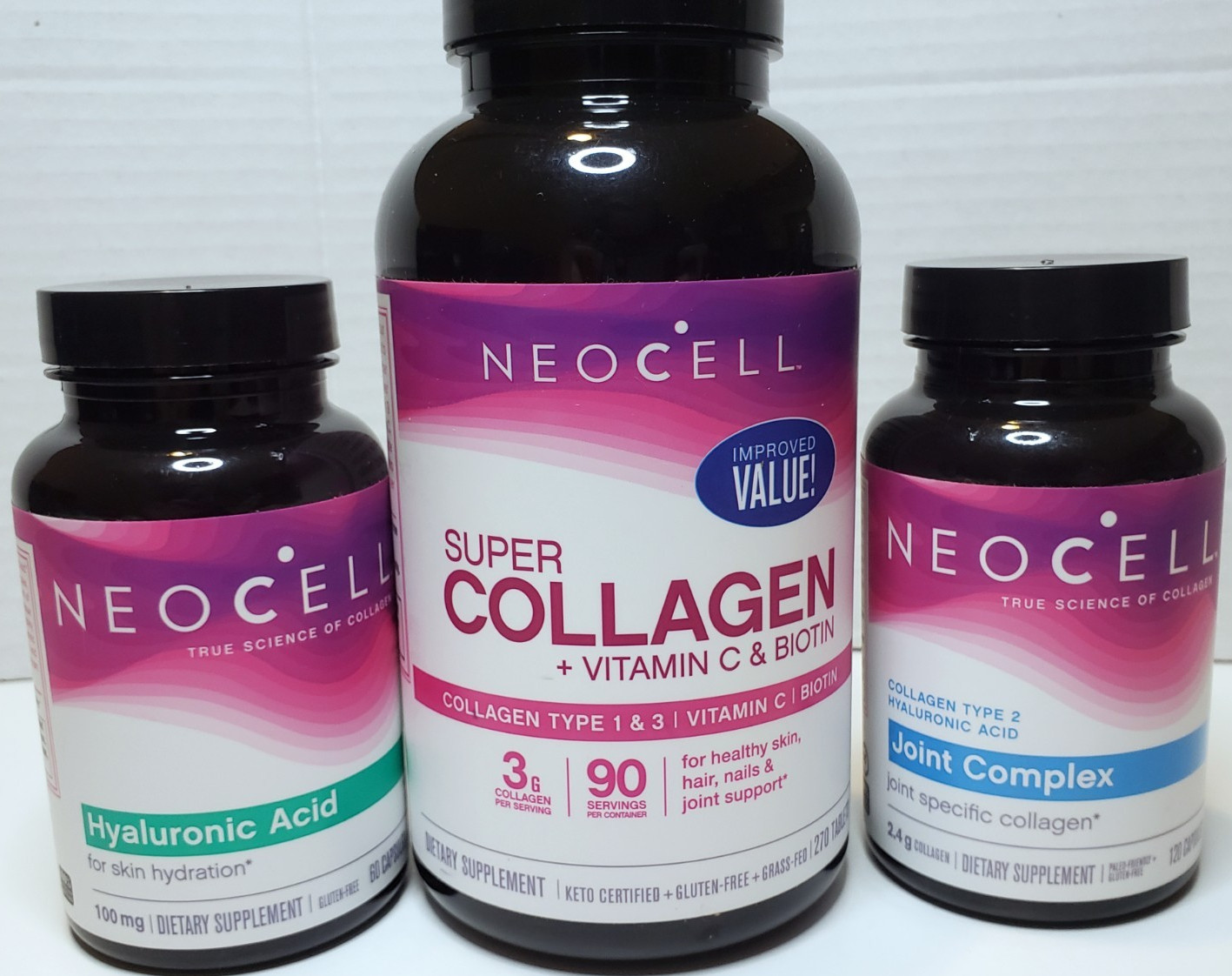 🔥 NEOCELL SUPER COLLAGEN BUNDLE! – COLLAGEN & HYALURONIC ACID & JOINT COMPLEX
