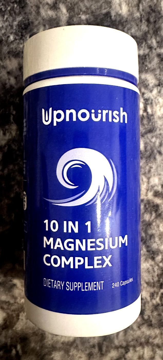 Magnesium Supplement Bone Muscle Health Blood Pressure Suport 240 Capsules