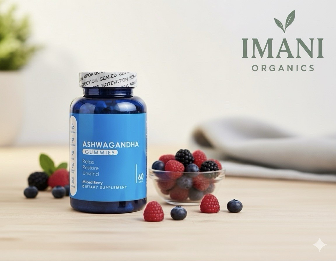 Ashwagandha Gummies – Stress Relief, Mood Support & Relaxation | Mixed Berry