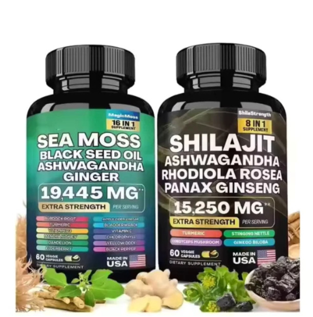 Dynamic Vitality Bundle – Sea Moss Multivitamin & Shilajit Power Combo