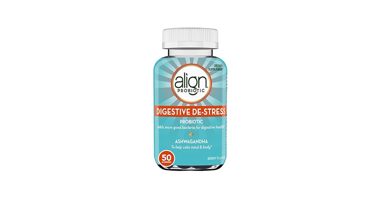 ALIGN Probiotic DIGESTIVE DE STRESS Ashwagandha 50 Gummies – EXP 1/26