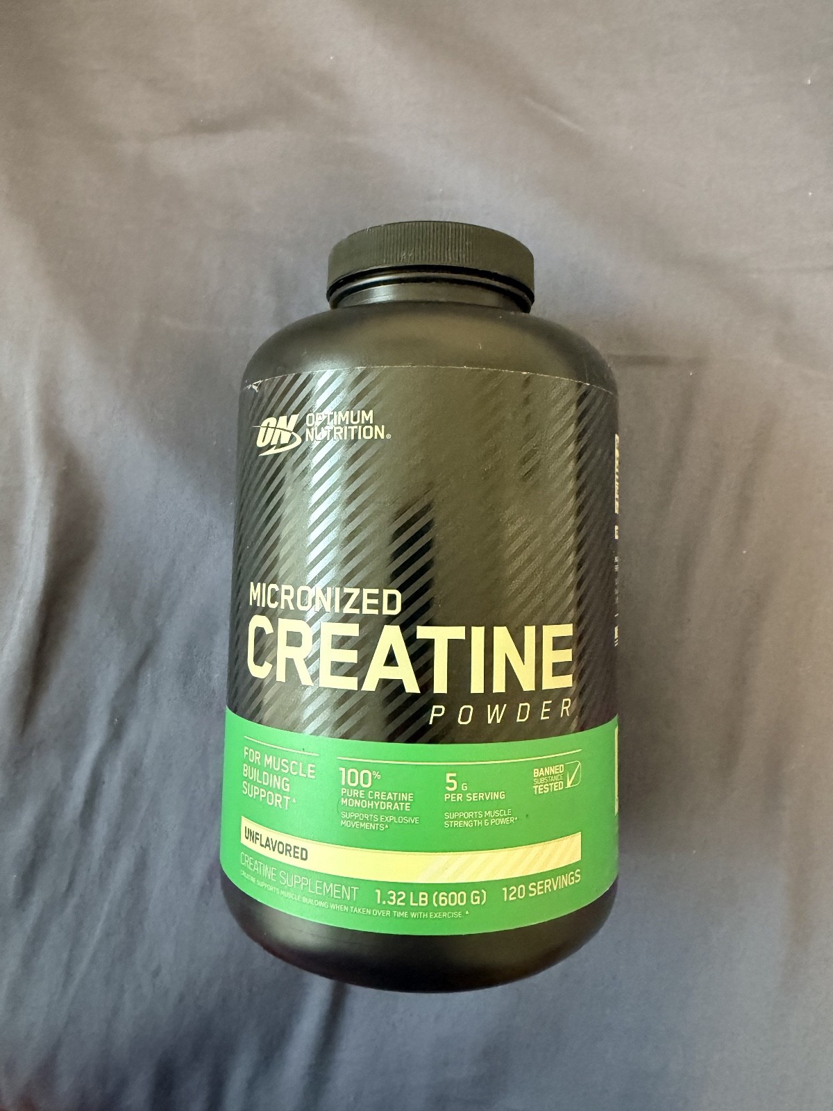 Optimum Nutrition Micronized Creatine Powder Unflavored (1.32lbs Exp 9/26)