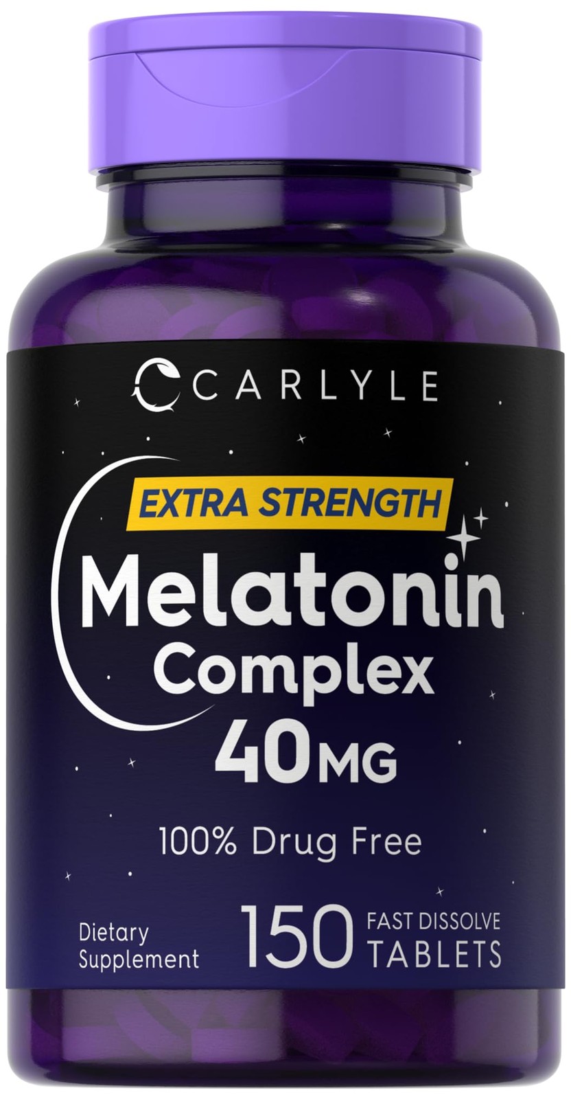 Carlyle Melatonin 40mg Complex | 150 Fast Dissolve 150 Count (Pack of 1)