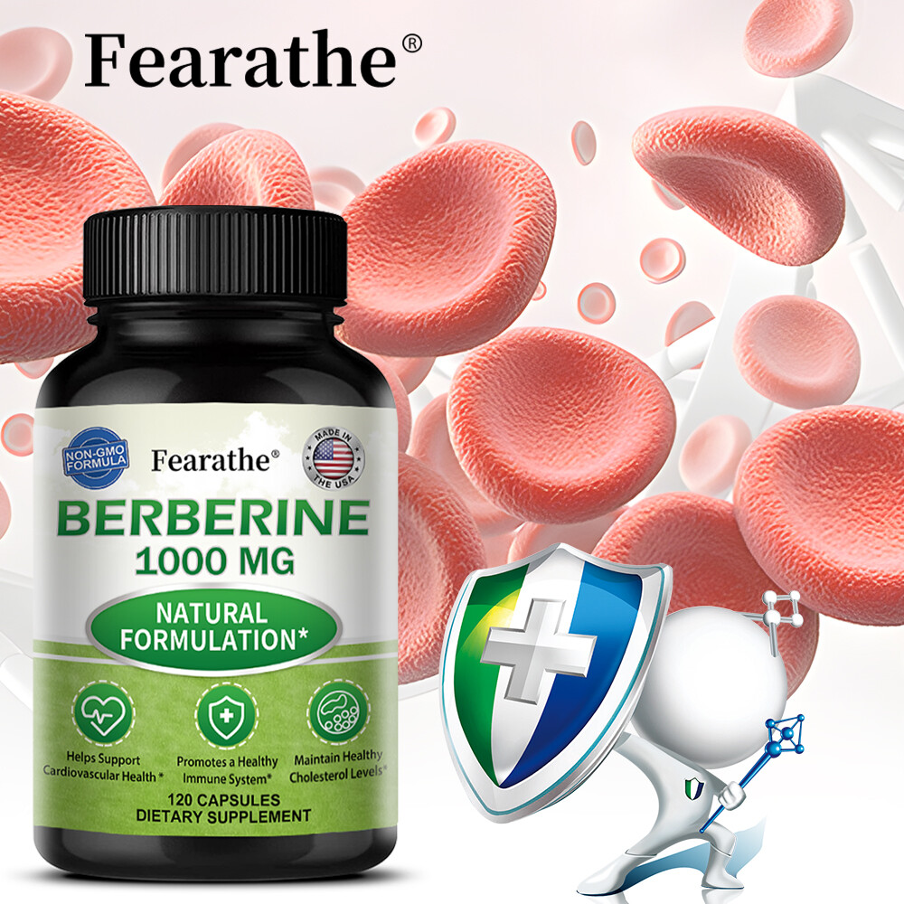 Berberine 1000 mg Capsules * Promote a Healthy Immune System