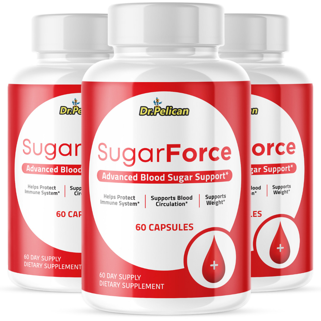SugarForce- Blood Support- 3 Bottles- 180 Capsules
