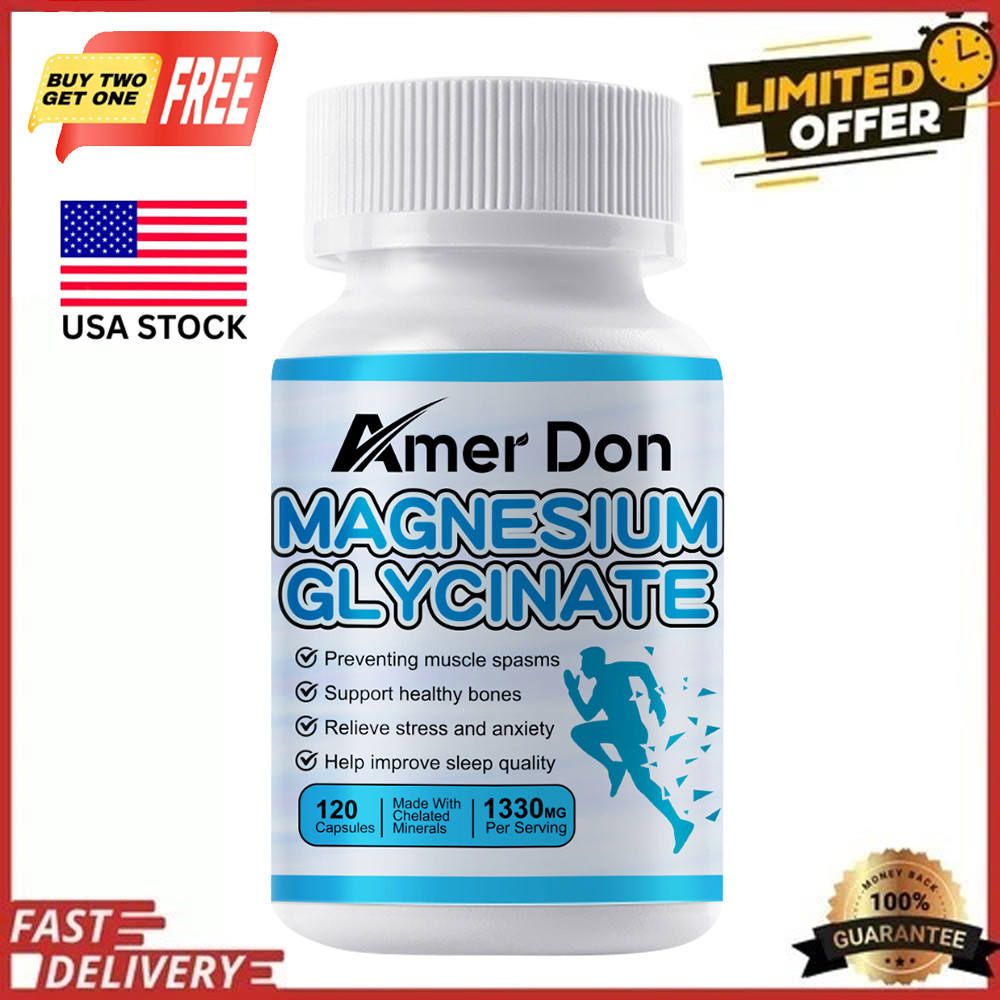 Magnesium Glycinate 1330mg – Chelated, High Absorption Magnesium Gluten-Free