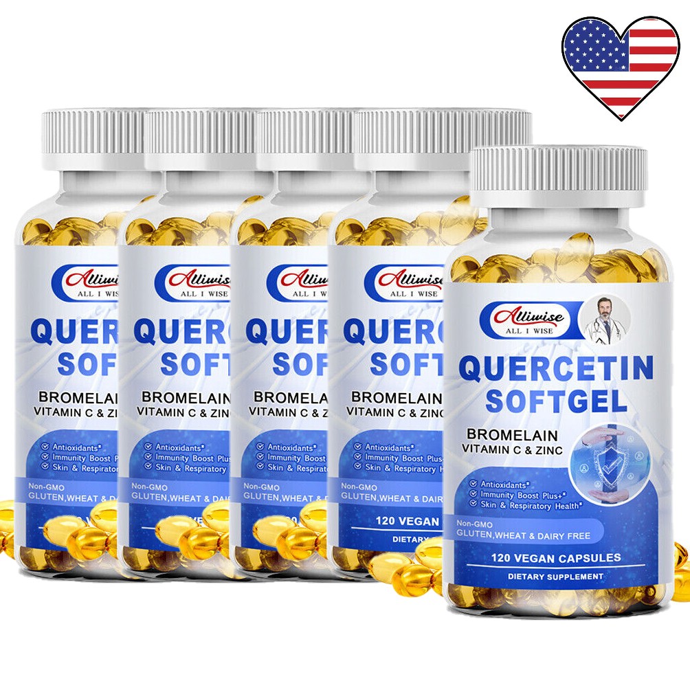 Quercetin 1000MG with Bromelain & Zinc – Natural Immune Support Supplement
