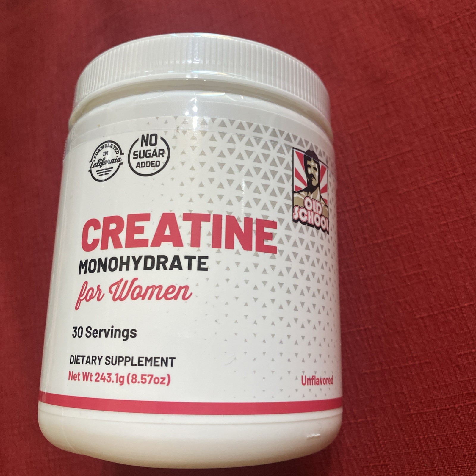 Old School Labs® Creatine Monohydrate for Women 243g/8.57oz. 30 Servings Powder