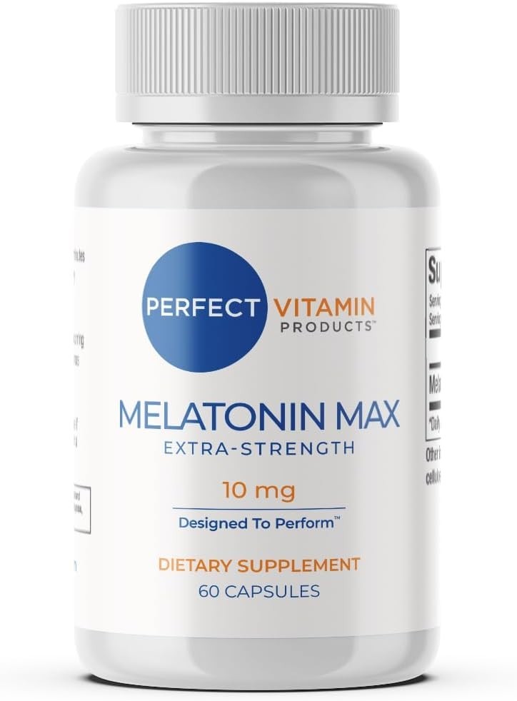 10mg Extra Strength Melatonin MAX – High Dosage Melatonin Supports Healthy Sleep