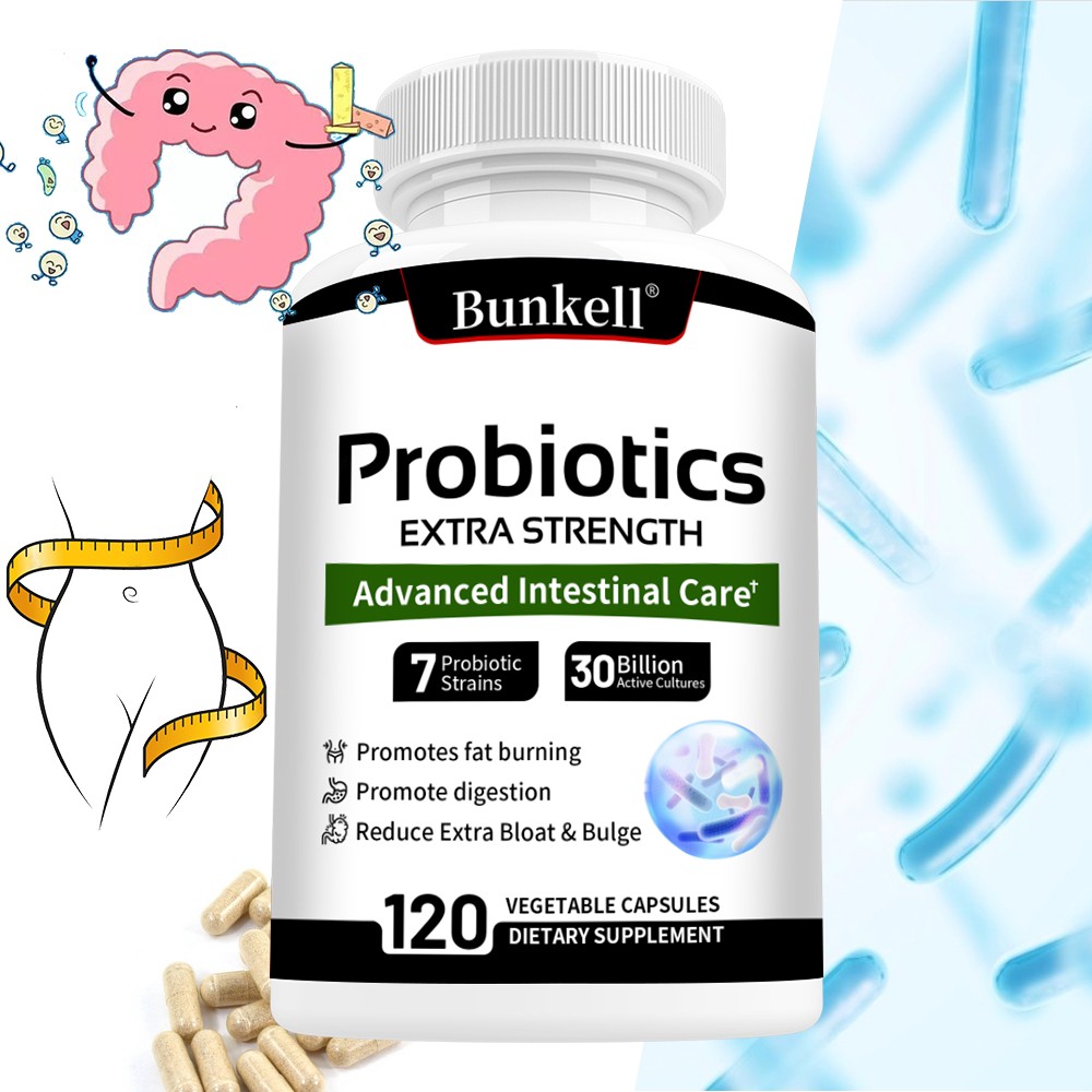 Prebiotics Probiotics 120 Capsules Reduce Bloating Gut Digestive Health Immune