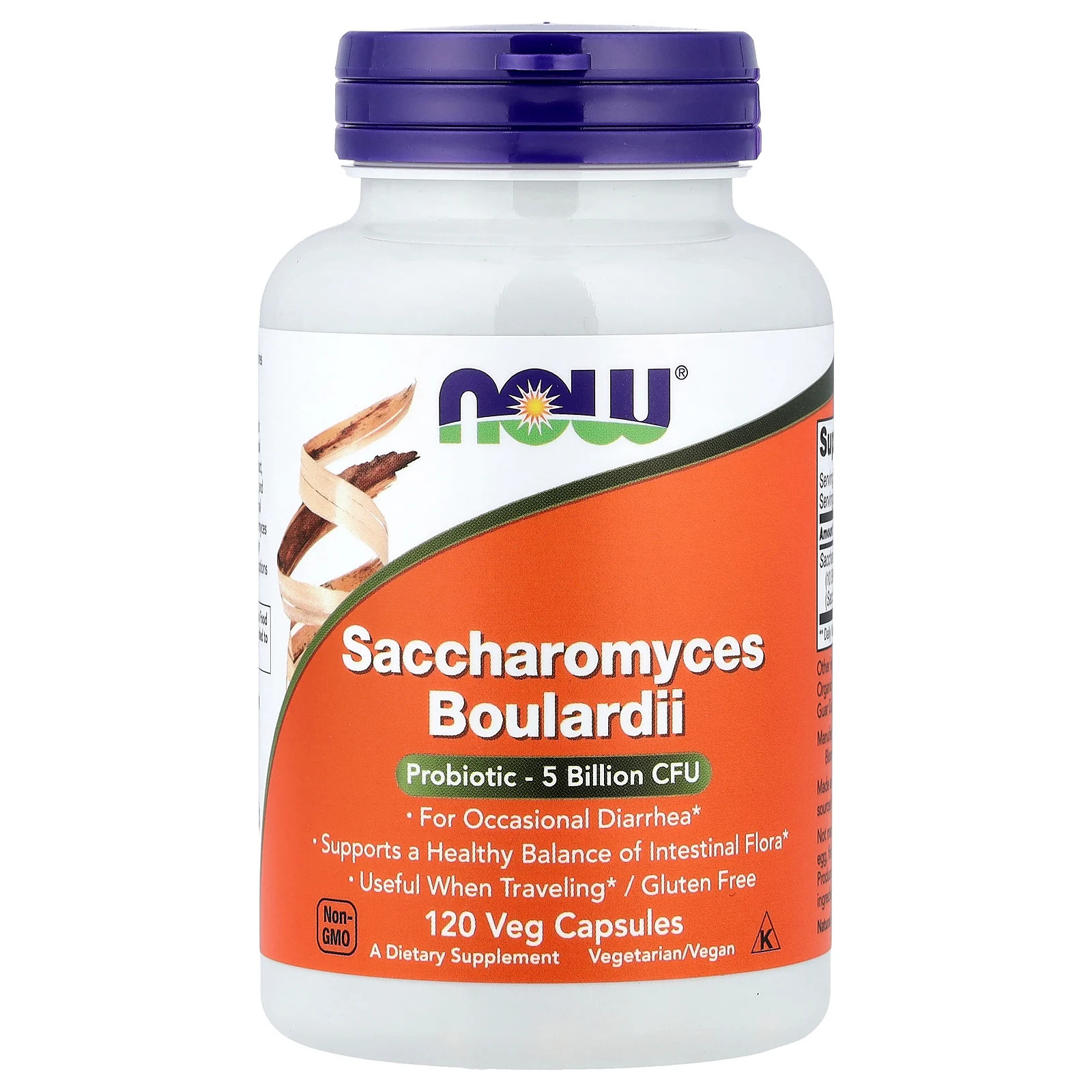 Saccharomyces Boulardii, 5 Billion CFU, 120 Veg Capsules